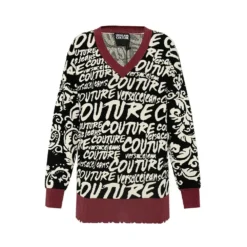 Versace Jeans Couture Svart Logo Genser - Elegant og Stilfull