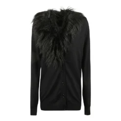 Philosophy Di Lorenzo Serafini V-neck Knitwear Black - Elegant Dame Strikkegenser