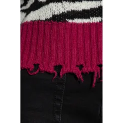 Versace Jeans Couture Mønstret Genser i Svart - Elegant og Stilfull