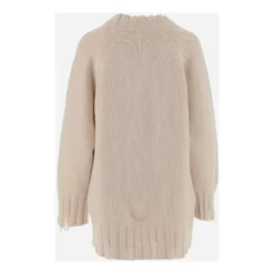 Malo V-hals Strikkegenser i Beige - Elegant og behagelig damegenser