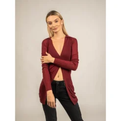 Patrizia Pepe Rød Rundhalset Genser - Elegant Strikkejakke for Damer -Dame-strikkegensere Salg unnamed file 4770