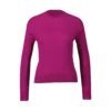 Silvian Heach Rundhalset strikkejakke i lilla - Elegant og behagelig dameoverdel