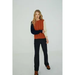 Six Ames Genser Orange - Elegant strikket genser for damer