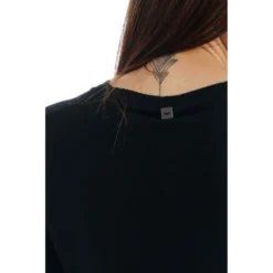 Manila Grace V-hals Strikkgenser i Svart - Elegant og behagelig dameoverdel -Dame-strikkegensere Salg unnamed file 4836