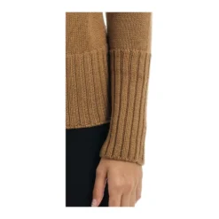 Drumohr Rundhalset strikkejakke i brun - Elegant og behagelig damegenser -Dame-strikkegensere Salg unnamed file 4847