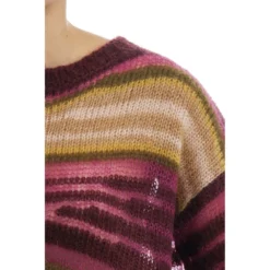 Dondup Rundhalset strikkejakke i rød - Elegant og behagelig damegenser -Dame-strikkegensere Salg unnamed file 4852