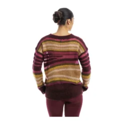 Dondup Rundhalset strikkejakke i rød - Elegant og behagelig damegenser -Dame-strikkegensere Salg unnamed file 4856