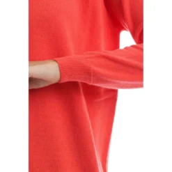 Drumohr Rundhalset strikkejakke i appelsin - Elegant og behagelig damegenser -Dame-strikkegensere Salg unnamed file 4862