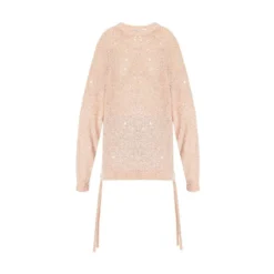 Stella McCartney Sequin Sweater Pink - Elegant Dame Overdeler i Strikk -Dame-strikkegensere Salg unnamed file 488