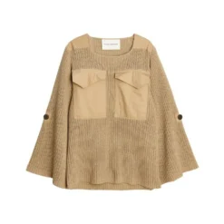 By Malene Birger Rundhalset Genser i Beige - Elegant Strikkegenser for Damer