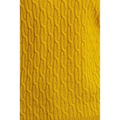 Drumohr Rundhalset strikkejakke i gul - Elegant og behagelig damegenser -Dame-strikkegensere Salg unnamed file 4928