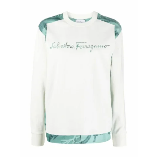 Salvatore Ferragamo Hvit Strikkegenser - Elegant Dameoverdel -Dame-strikkegensere Salg unnamed file 4930