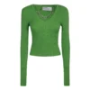 Giuseppe Di Morabito Grønn Genser - Elegant Strikkejakke for Damer