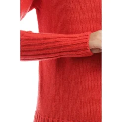 Drumohr Rundhalset strikkejakke i appelsin - Elegant og behagelig damegenser -Dame-strikkegensere Salg unnamed file 4946