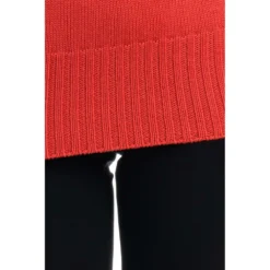 Drumohr Rundhalset strikkejakke i appelsin - Elegant og behagelig damegenser -Dame-strikkegensere Salg unnamed file 4947