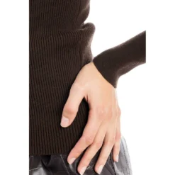 Simona Corsellini Brun Strikkegenser - Elegant og Komfortabel Dameoverdel