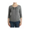 Roberto Cavalli Grå 3/4 Ermet Genser - Elegant Strikket Topp for Kvinner