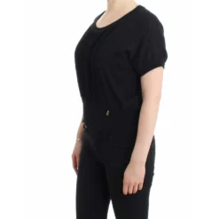 Roberto Cavalli Svart Kortermet Strikkegenser for Damer | Elegant Overdel -Dame-strikkegensere Salg unnamed file 5021