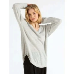 Kashmina Alva Genser Grå - Elegant strikkejakke for dame -Dame-strikkegensere Salg unnamed file 506
