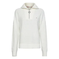 Tommy Hilfiger Hayana Sweater WW0WW34962 YBL White - Elegant strikkejakke for damer -Dame-strikkegensere Salg unnamed file 5072