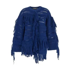 Stella McCartney Airy Knit Sweater Blue - Elegant Dame Overdeler i BlÄtt