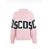 GCDS Pink Knitwear - Elegant Dame Overdeler i Strikk