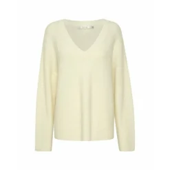 Gestuz AlphaGZ V-Pullover Beige - Elegant strikkejakke for kvinner