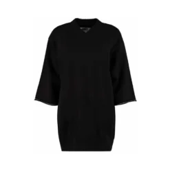 MM6 Maison Margiela Knitwear Black - Elegant Dame Overdeler i Strikk