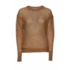 Forte Forte Brun Rundhalset Genser - Elegant Strikkejakke for Damer -Dame-strikkegensere Salg unnamed file 5124