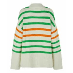 Samsøe Samsøe Dame Hvit Hoodie - Strikkejakke i Høy Kvalitet