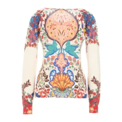 Etro Rød Rundhalset Genser - Elegant Strikkegenser for Damer -Dame-strikkegensere Salg unnamed file 5136