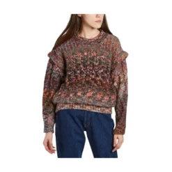 IRO Hyko Sweater Brown - Elegant strikkejakke for kvinner -Dame-strikkegensere Salg unnamed file 514