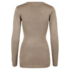 SII Brun Strikkegenser for Dame - Elegant Overdel i Brun