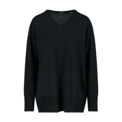 Aspesi V-hals Strikkegenser i Svart - Elegant og Tidløs Dameoverdel -Dame-strikkegensere Salg unnamed file 5155