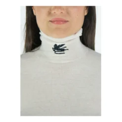 Etro Rundhalset strikkejakke i hvit - Elegant og behagelig dameoverdel -Dame-strikkegensere Salg unnamed file 5181