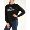 Love Moschino SWEATER Black - Elegant Dame Strikkegenser