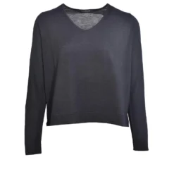 Luisa Cerano Genser Black - Elegant strikket genser for damer