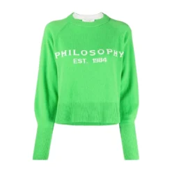Philosophy Di Lorenzo Serafini Sweater Green - Elegant Dameoverdel i Strikk -Dame-strikkegensere Salg unnamed file 5211