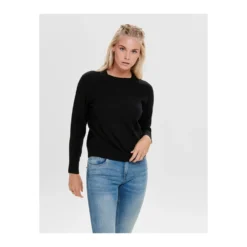 ONLY Onllesly Kings Genser i Svart - Strikket Genser for Damer -Dame-strikkegensere Salg unnamed file 5218