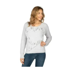 Trussardi Grå Strikkegenser for Dame - Elegant Overdel -Dame-strikkegensere Salg unnamed file 5233