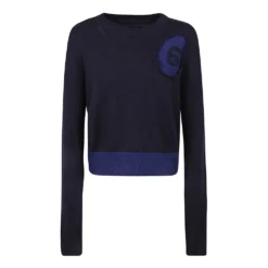 MM6 Maison Margiela BlÄ Genser - Premium Strikkejakke for Damer
