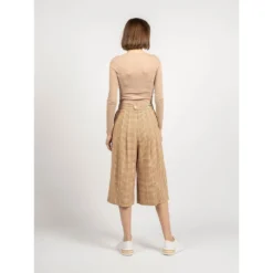 Patrizia Pepe Beige Strikkegenser - Elegant Overdel for Damer