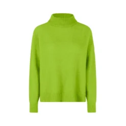 Cras Dame Round-neck Grønn Strikkegenser - Elegant og Komfortabel