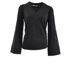 Liviana Conti Blusset Toppen Grå - Elegant strikkejakke for damer