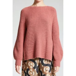 MALIPARMI Genser Pink - Elegant strikket genser for damer -Dame-strikkegensere Salg unnamed file 5338