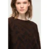 Luisa Cerano Genser Brown - Elegant strikket genser for damer