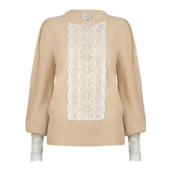 Dante 6 Simay Trui Brown - Elegant strikkejakke for damer -Dame-strikkegensere Salg unnamed file 5359