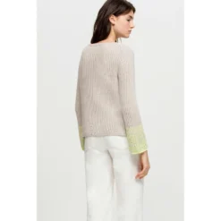 Luisa Cerano Genser Beige - Elegant strikket genser for damer -Dame-strikkegensere Salg unnamed file 5368