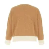 Marni Beige Sweater - Elegant Strikkejakke for Damer