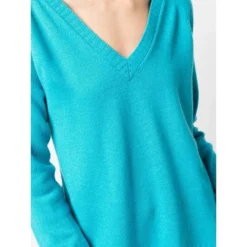 P.A.R.O.S.H. Sweater Blue - Elegant Strikkejakke for Damer -Dame-strikkegensere Salg unnamed file 5388